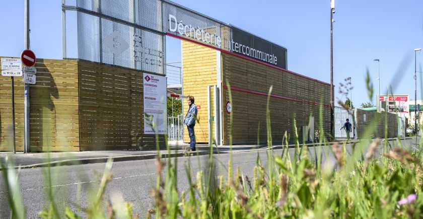 L'entrée de la décheterie de Montreuil