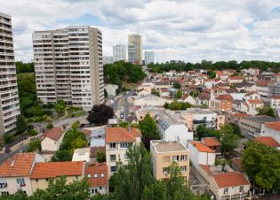 Le quartier Centre Sud vu de haut