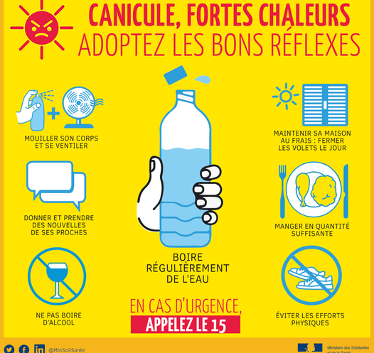 Canicule : boire, se ventiler, rester à l'ombre les bons gestes à adopter