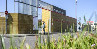 L'entrée de la décheterie de Montreuil