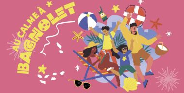 Illustration festive de jeunes en vacances