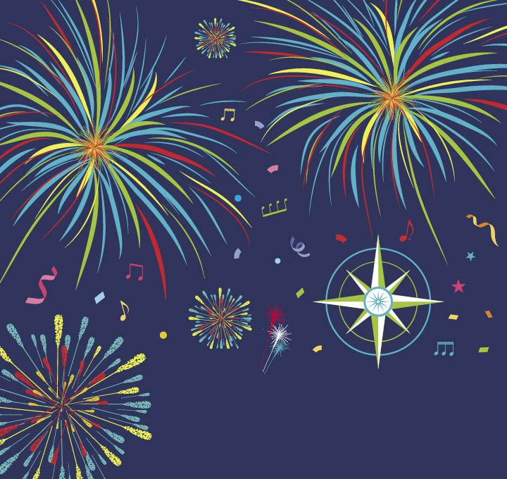 Illustration d'un feu d'artifice