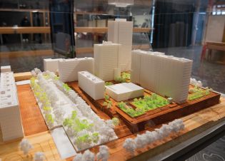 Maquette projet de réhabilitation la dalle de La Noue