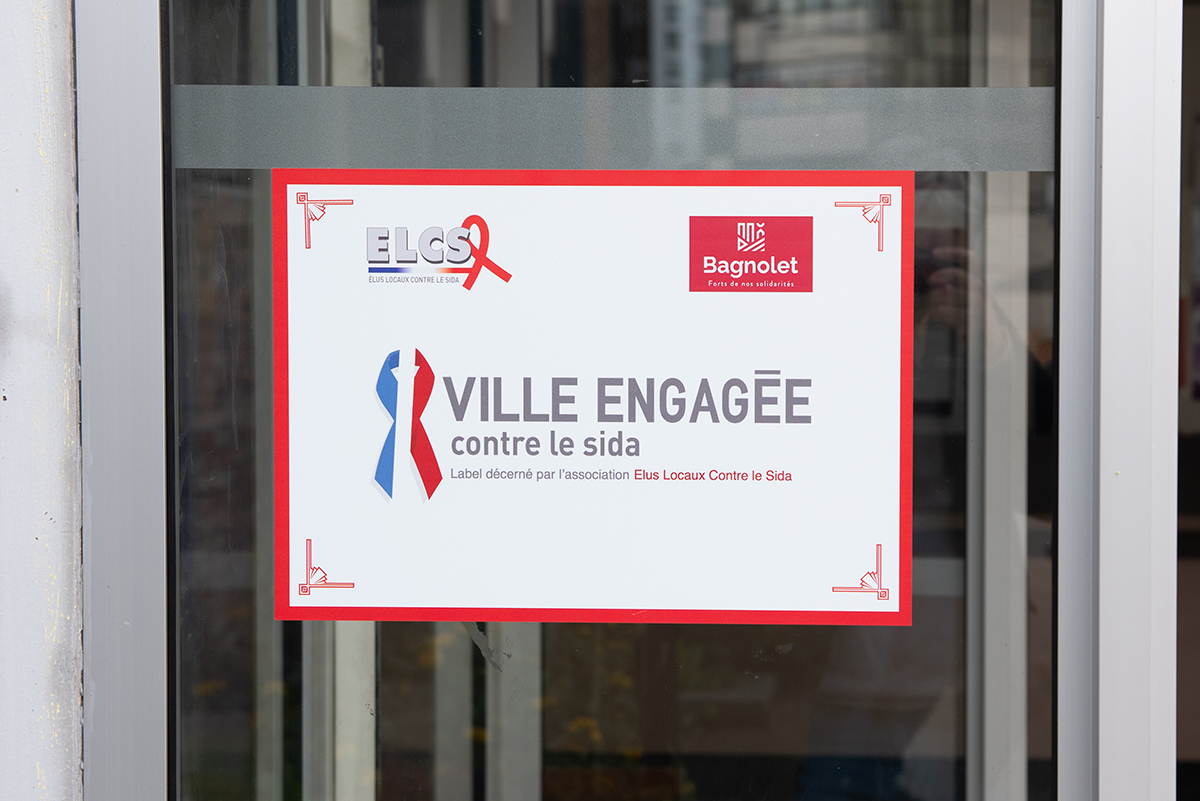 Label Ville engagée contre le sida du Centre municipal de santé de Bagnolet