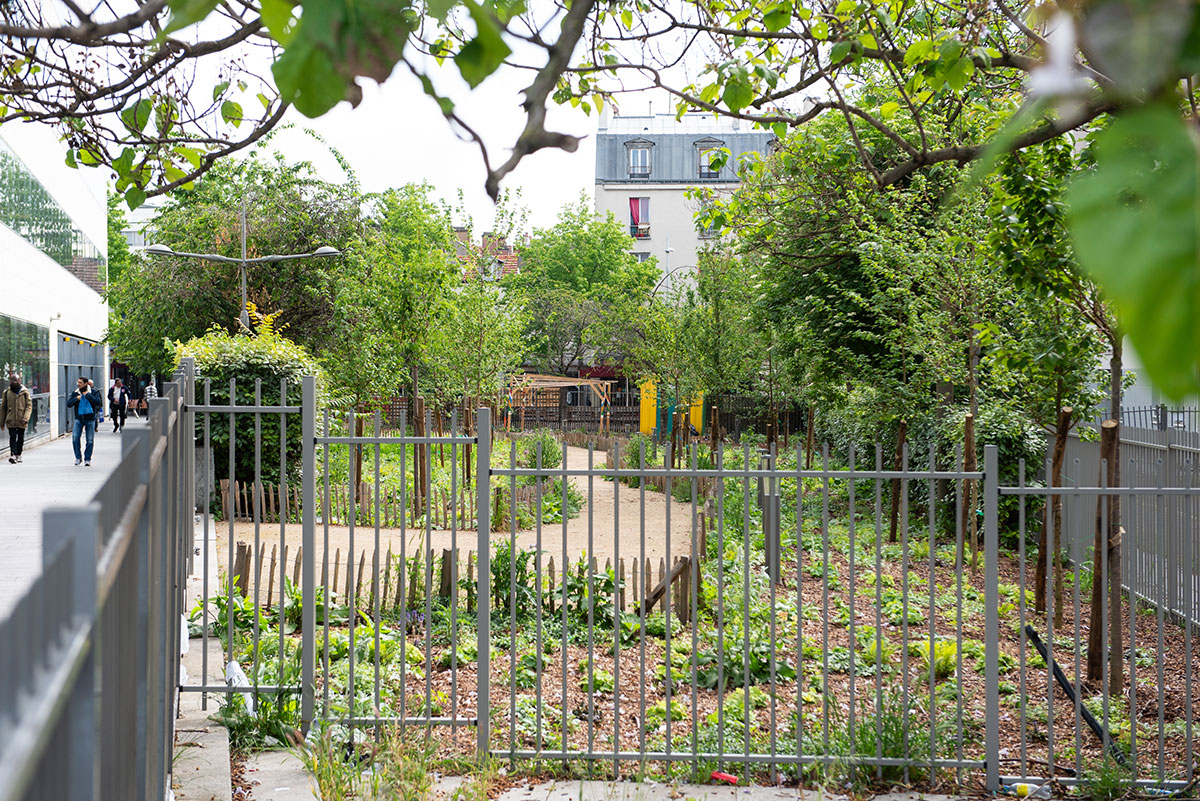 Le square Varlin à Bagnolet